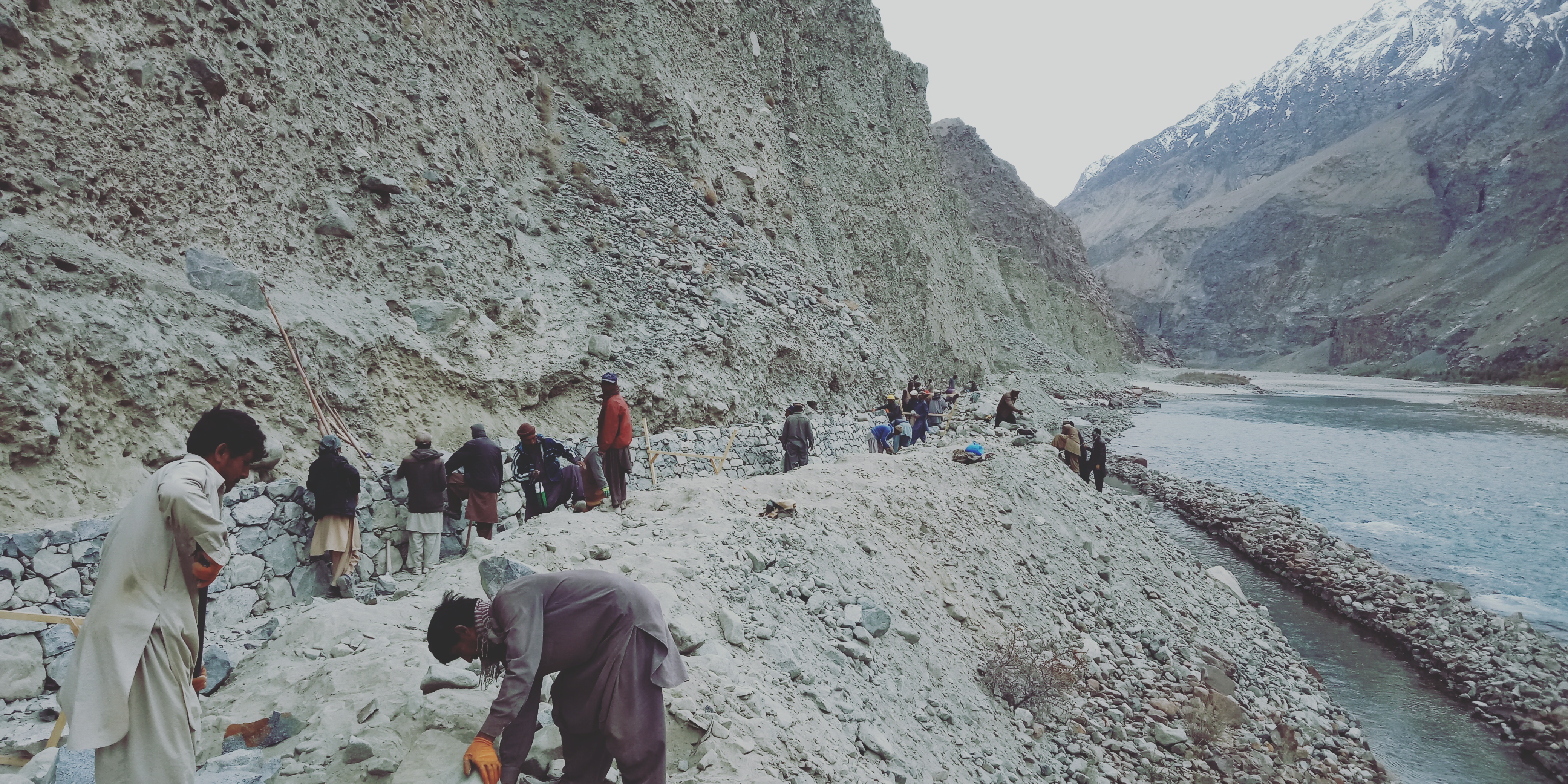 ILD progress at Ghazithang, Baltistan ΓÇö excavation and channel works underway, 2020
